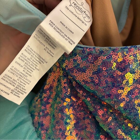 Revolution Ballet Blue Purple Sequin Dance Ballet Costume Mesh size LA RC24558 - Picture 9 of 17